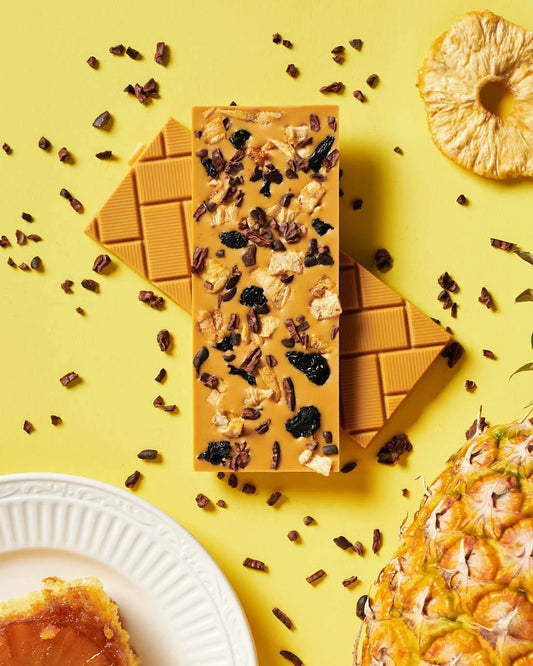 Pineapple Upside Down White Chocolate Bar