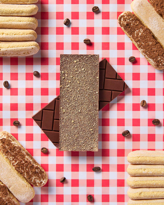 Tiramisu Dark Milk Chocolate Bar