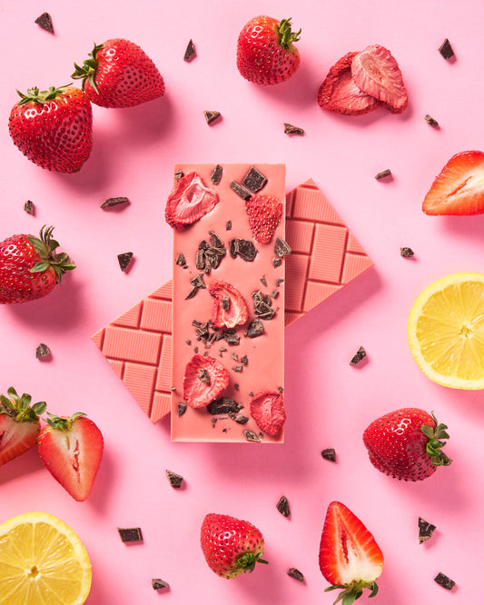 Strawberry Lemon White Chocolate Bar