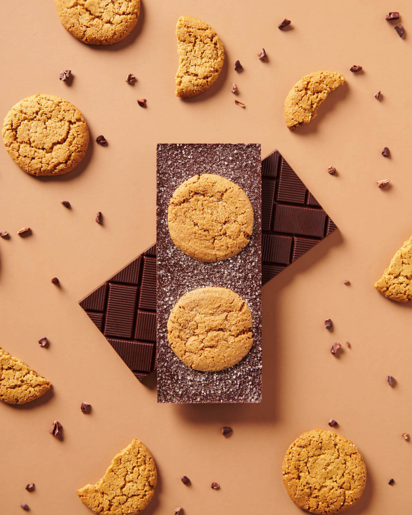 Ginger Snap Dark Chocolate Bar