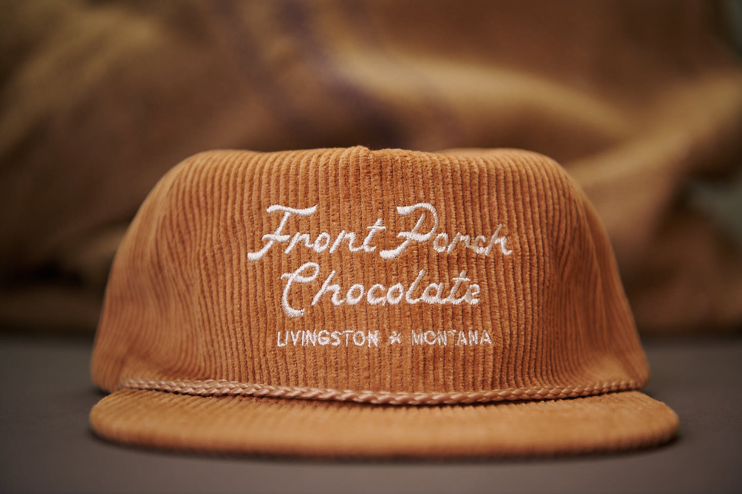 Front Porch Chocolate Corduroy Snapback Hat