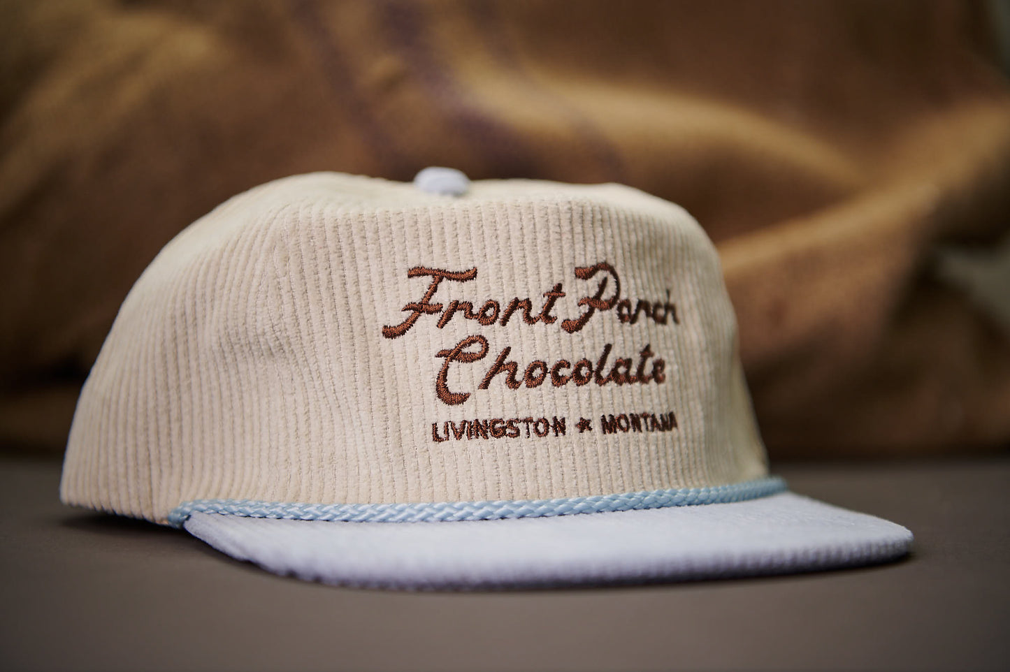 Front Porch Chocolate Corduroy Snapback Hat