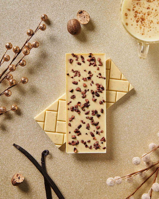 Eggnog Bourbon White Chocolate Bar - Available 11/19